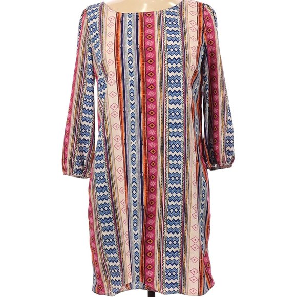 Pants Store Floral Blue Casual Dress - Picture 1 of 2